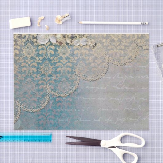 Gouden  kant tissuepapier (Craft)