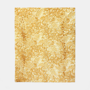 Gouden kanten stof detail, doek. fleece deken