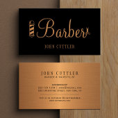 Gouden kapper schaar paal kapper shop professional visitekaartje