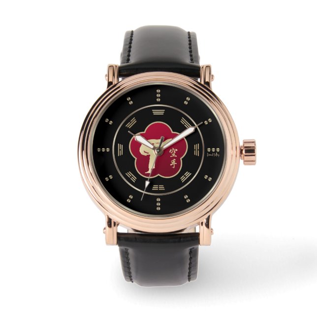 Gouden Karate Luxe Horloge (Voorkant)