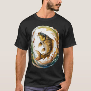 Gouden Karper Sereniteit – Gouden Karper in Rust T-shirt