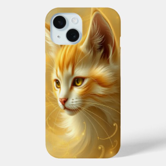 Gouden kat Case-Mate iPhone case (Achterkant)