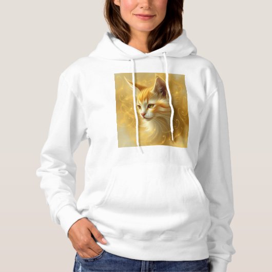 Gouden kat hoodie (Voorkant)