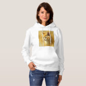 Gouden kat hoodie (Voorkant volledig)