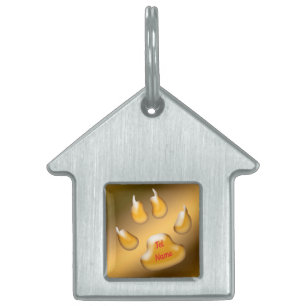 Gouden Kat Huisdieren Naamplaatje