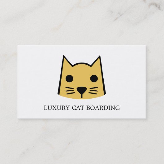 Gouden Kat, Kat Boarding, Cattery Visitekaartje (Voorkant)