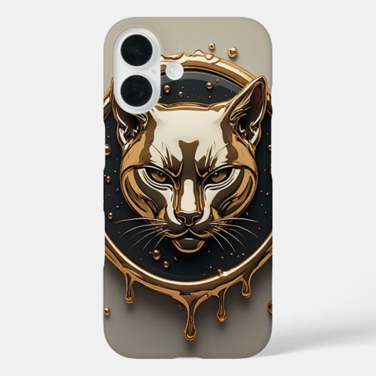 Gouden Kat Luxe portret🐈 Case-Mate iPhone Case (Achterkant)