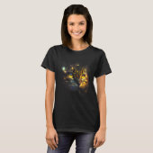 Gouden kat met gele ogen t-shirt (Voorkant volledig)