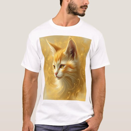 Gouden kat t-shirt (Voorkant)