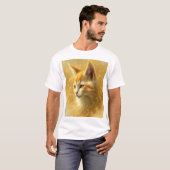 Gouden kat t-shirt (Voorkant volledig)