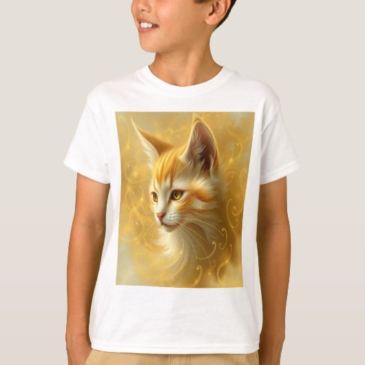 Gouden kat t-shirt (Voorkant)