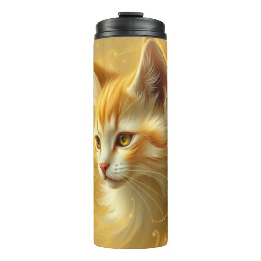 Gouden kat thermosbeker (Voorkant)