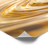 Gouden Kathedraal Vloeibare Splash Poster (Hoek)