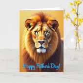 Gouden Katten Vaderdag Kaart (Gele Bloem)