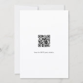Gouden kegel groen QR code bedrijf Christmas Party Kaart (Achterkant)