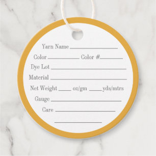 GOUDEN KELTISCHE KNOOP 2" Ronde garen Labels