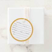 GOUDEN KELTISCHE KNOOP 2" Ronde garen Labels (In situ)