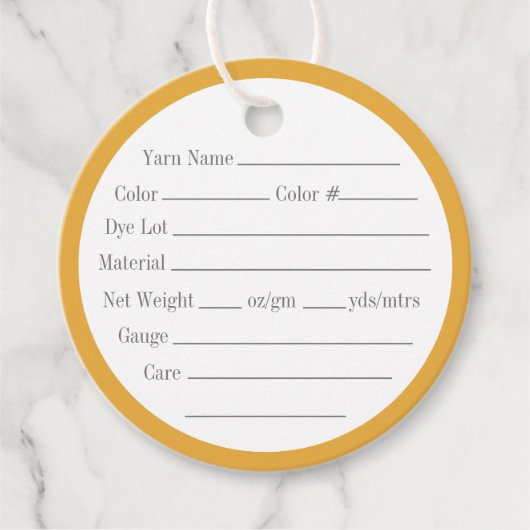 GOUDEN KELTISCHE KNOOP 2" Ronde garen Labels (Voorkant)