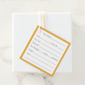 GOUDEN KELTISCHE KNOOP 2"Vierkante Garen Labels (In situ)