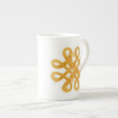 Gouden Keltische Knoop Bone China Mok (Voorkant rechts)
