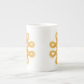 Gouden Keltische Knoop Bone China Mok (Voorkant)