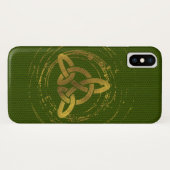Gouden Keltische Knoop Case-Mate iPhone Case (Achterkant (horizontaal))