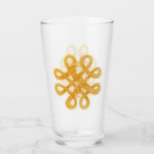 GOUDEN KELTISCHE KNOOP Drink Glas (Voorkant)