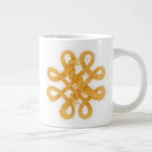 Gouden Keltische Knoop Grote Mok (Rechts)