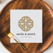 Gouden Keltische Knoop Ierse Trouw Servet