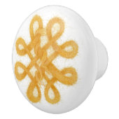 GOUDEN KELTISCHE KNOOP Keramische knop (Rechts)