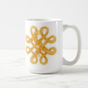GOUDEN KELTISCHE KNOOP Tall White Mok