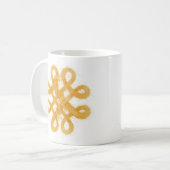 GOUDEN KELTISCHE KNOOP Witte Mok (Voorkant links)