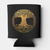 Gouden Keltische levensboom Blikjeskoeler (Achterkant)