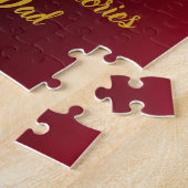 Gouden Keltische Schedel Groene Klaver Vader's Legpuzzel (Zijkant)