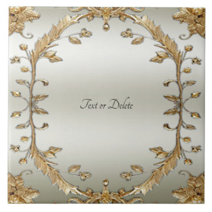 Gouden  keramische Tegel Tegeltje