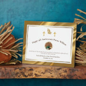 Gouden Kerk Pastor Waardering Jubileum Gift Fotoplaat (Zijkant)