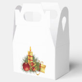 Gouden kerst bedankdoosjes (Geopend)