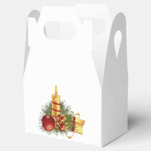 Gouden kerst bedankdoosjes (Geopend)