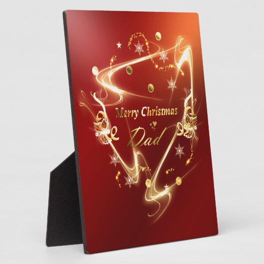 gouden kerst fotoplaat (Zijkant)