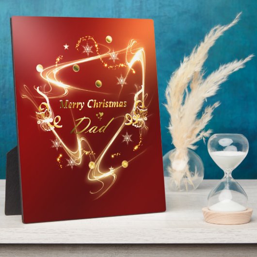 gouden kerst fotoplaat (Zijkant)