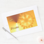 Gouden Kerst Gift Label Stickers Sneeuwvlok Ontwer (Envelop)