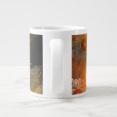 Gouden kerst grote koffiekop (Achterkant)