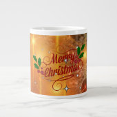 Gouden kerst grote koffiekop (Voorkant)