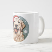 Gouden kerst grote koffiekop (Voorkant rechts)