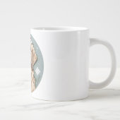 Gouden kerst grote koffiekop (Rechts)