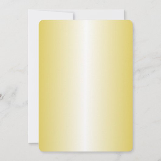 Gouden Kerst Kaars Trouw Ontbijt Uitnodiging (Achterkant)