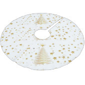 Gouden kerst kerstboom rok (Gekanteld)