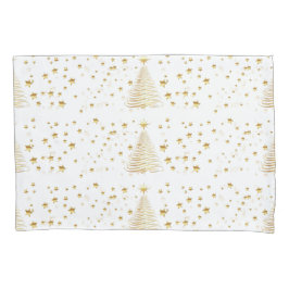 Gouden kerst kussensloop