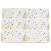 Gouden kerst large cadeautasje (Voorkant)