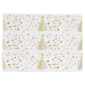 Gouden kerst large cadeautasje (Achterkant)